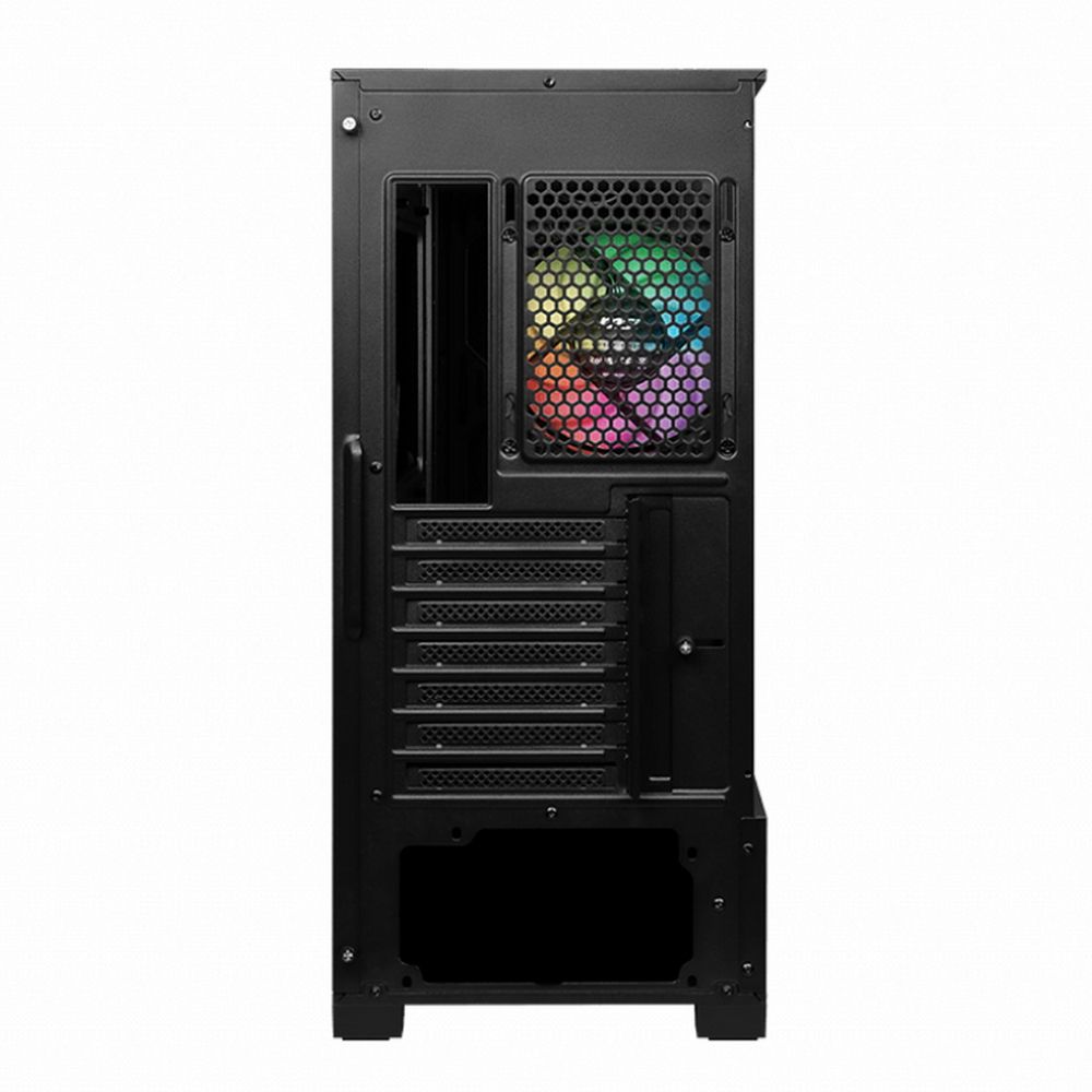 Корпус MSI MAG FORGE 111R Mid-Tower, ATX, 2xUSB 3.2, Audio I/O, 1x120mm ARGB Fan, 6-ch Light controller, Front metal MESH, Up to 330mm GPU, Tempered Glass (883348)