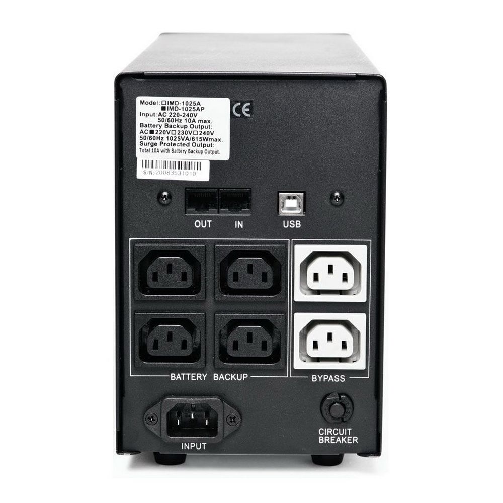 Источник бесперебойного питания POWERCOM ИБП Powercom Imperial IMD-1200AP 720W/1200VA black IMD-1200AP (033495) (033471)