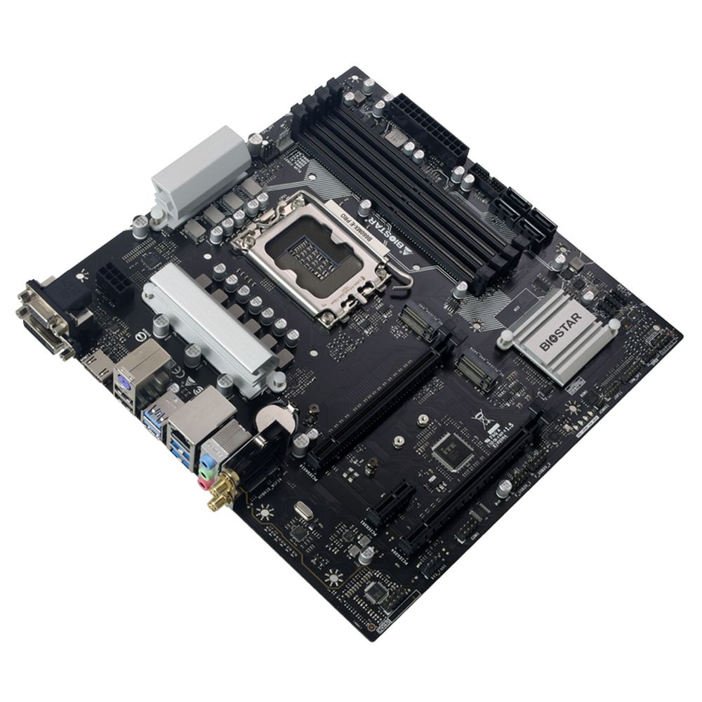 Материнская плата BIOSTAR B660MX-E PRO, Socket 1700, Intel®B660, 4xDDR4-3200, D-SUB+DVI-D+HDMI, 2xPCI-Ex16, 1xPCI-Ex1, 4xSATA3(RAID 0/1/5/10), 2xM.2, 8Ch Audio, GLan, WiFi, (2+4)xUSB2.0, (4+2)xUSB3.2, 1xPS/2, mATX, RTL (685833)