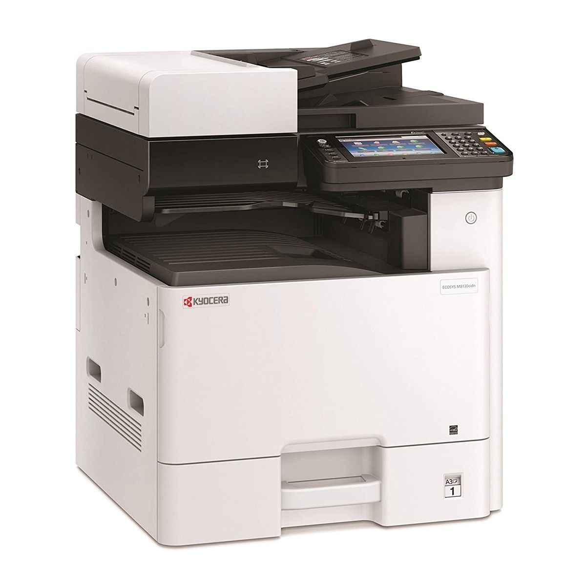 МФУ Kyocera M8130cidn (цветное лазерное P/C/S, A3, 30/15(A4/A3) стр/мин, 1200x1200 dpi, 1,5 Гб, USB 2.0, Network, HyPAS, лоток 500 л., Duplex, автопод., старт.тонер 3000/1500(BK/CMY) (046609)