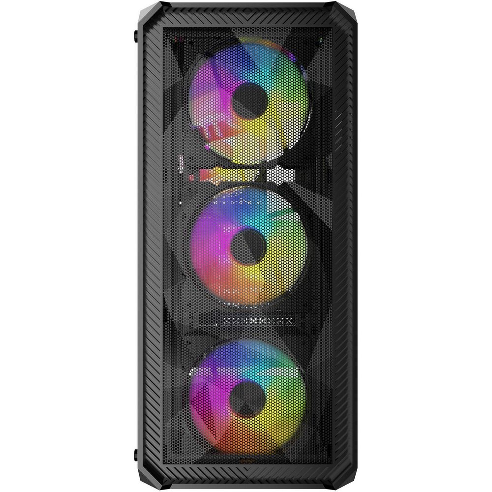 Корпус Powercase Mistral Edge, Tempered Glass, 4x 120mm 5-color fan, чёрный, ATX (CMIEB-L4)
