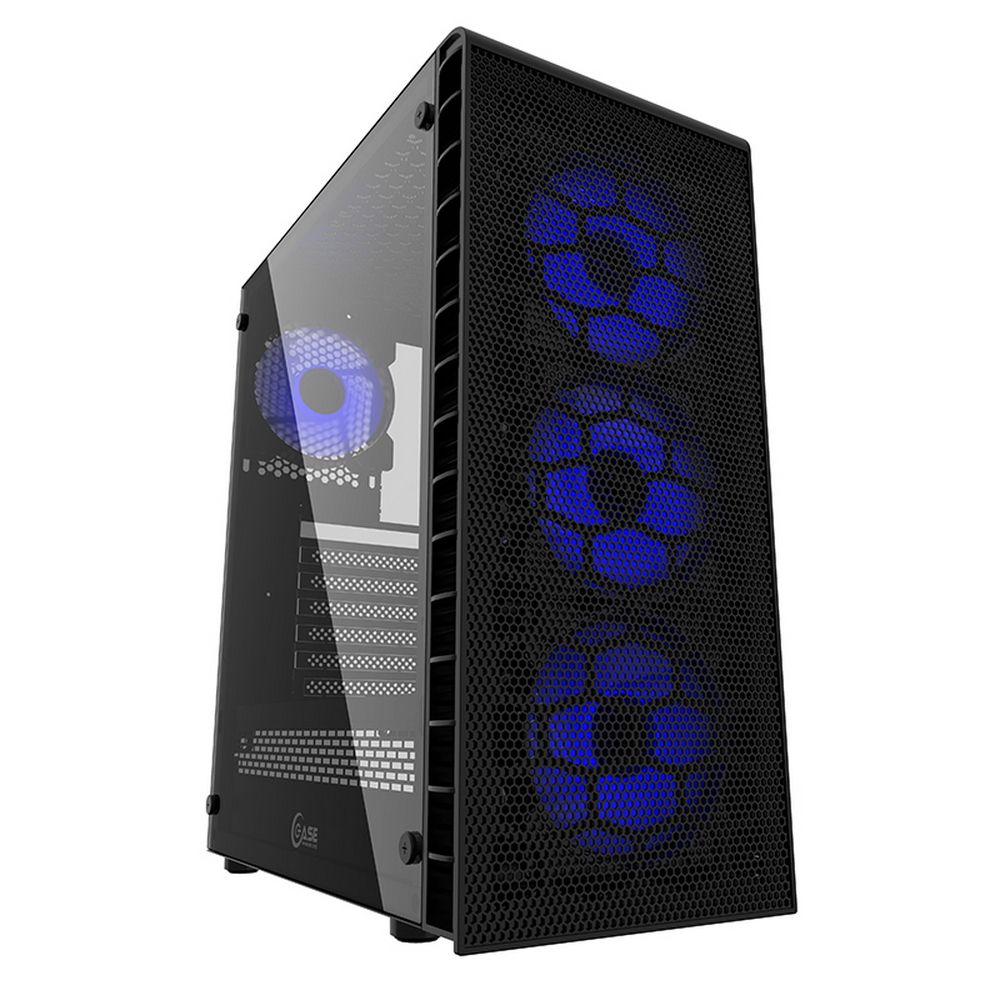Корпус Powercase Mistral Z4 Mesh LED, Tempered Glass, 4x 120mm 5-color fan, чёрный, ATX (CMIZB-L4)