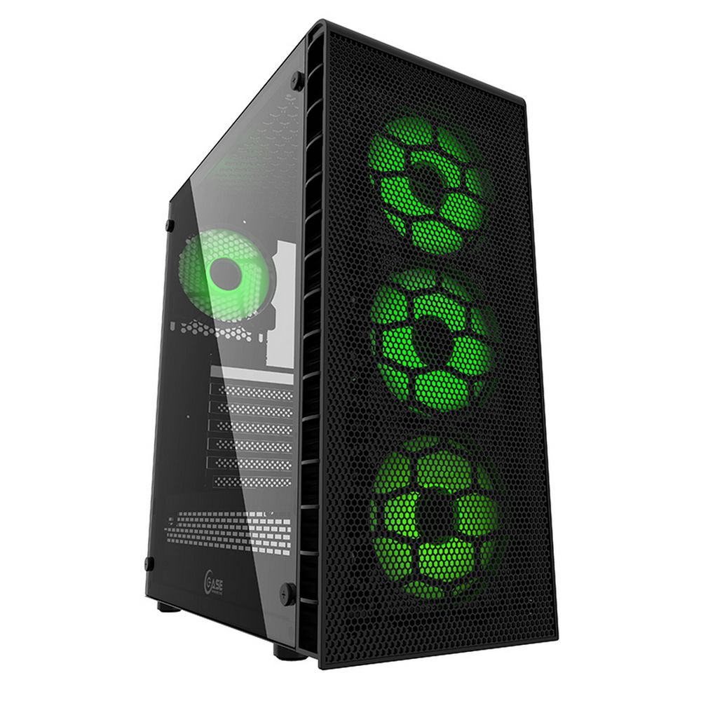 Корпус Powercase Mistral Z4С Mesh ARGB, Tempered Glass, 4x 120mm ARGB fan, fans controller & remote, чёрный, ATX (CMIZ4C-A4)