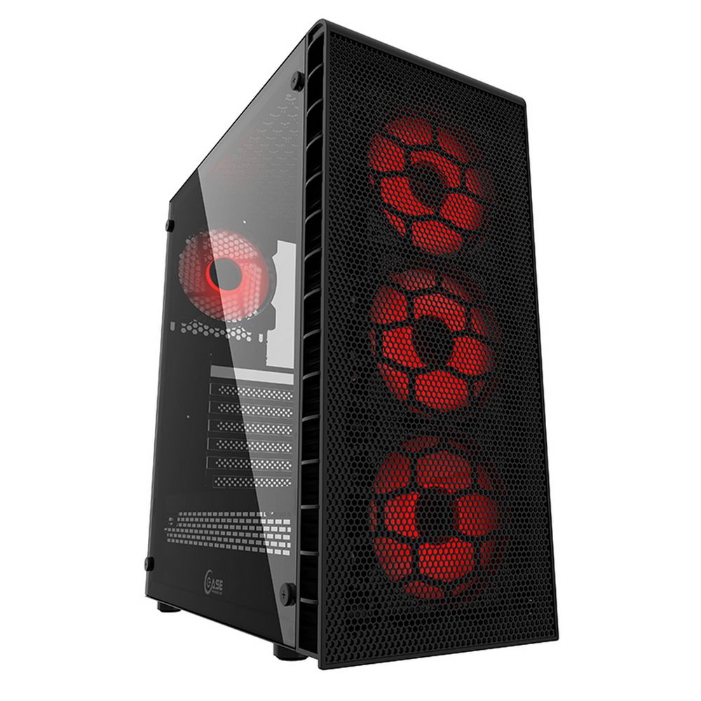 Корпус Powercase Mistral Z4С Mesh ARGB, Tempered Glass, 4x 120mm ARGB fan, fans controller & remote, чёрный, ATX (CMIZ4C-A4)