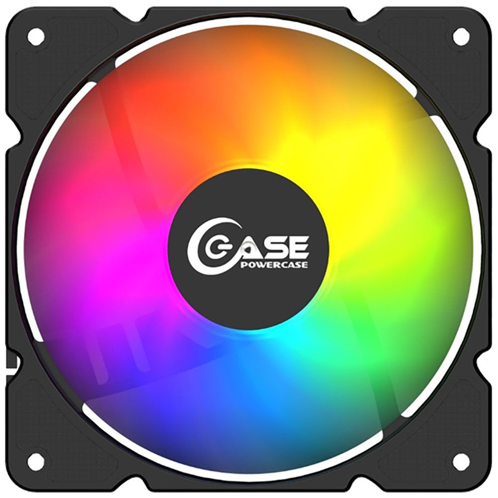 Вентилятор Powercase Вентилятор Powercase (M3LED) 5 color LED 120x120x25мм (3pin + Molex, 1150±10% об/мин) Bulk