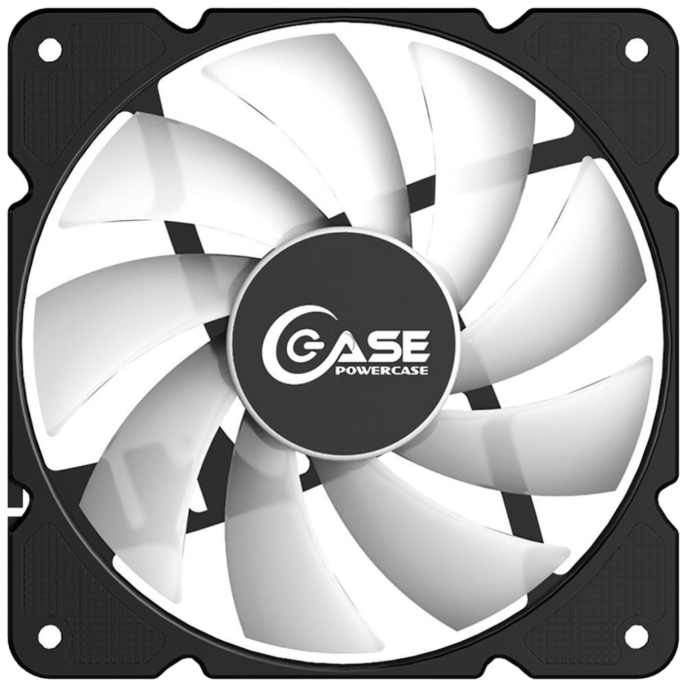 Вентилятор Powercase Вентилятор Powercase (M3LED) 5 color LED 120x120x25мм (3pin + Molex, 1150±10% об/мин) Bulk