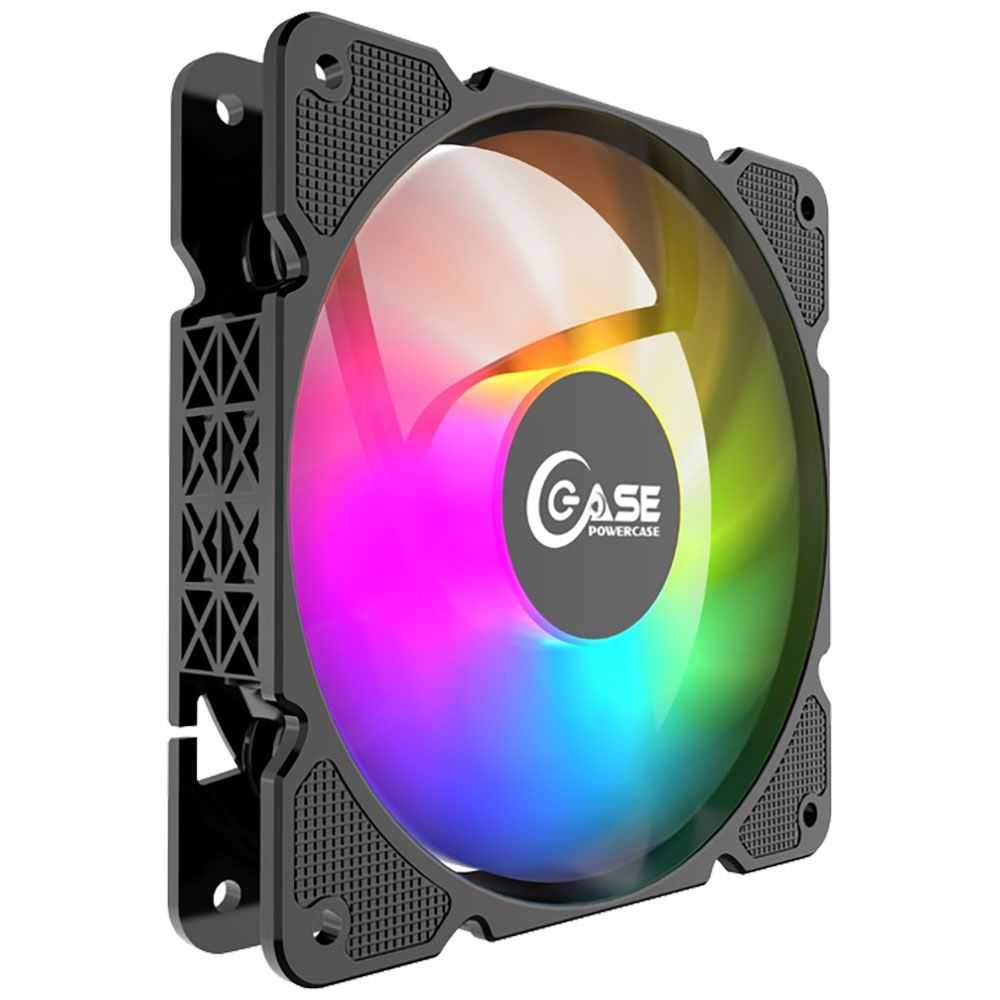 Вентилятор Powercase Вентилятор Powercase (M3LED) 5 color LED 120x120x25мм (3pin + Molex, 1150±10% об/мин) Bulk