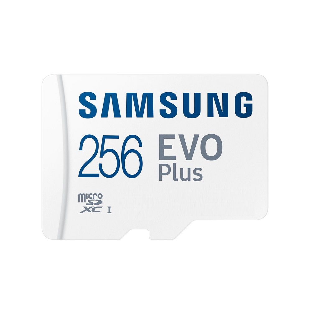 Карта памяти Samsung microSDXC 256GB Samsung EVO Plus Memory Card Samsung MB-MC256KA UHS-I U1 Class 10, Adapter, 130 MB-MC256KA MB/s, 10000 циклов, - 25°C to 85°C, RTL {200} (397521/315310)