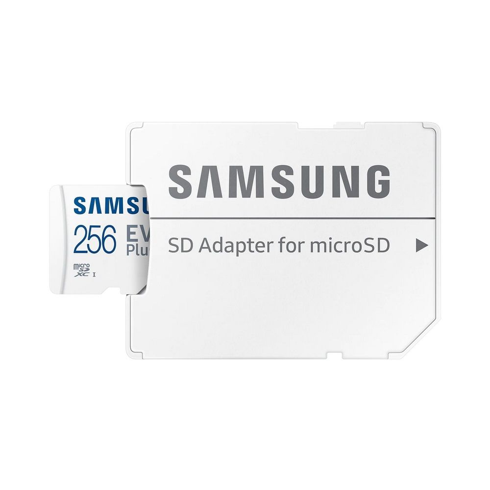 Карта памяти Samsung microSDXC 256GB Samsung EVO Plus Memory Card Samsung MB-MC256KA UHS-I U1 Class 10, Adapter, 130 MB-MC256KA MB/s, 10000 циклов, - 25°C to 85°C, RTL {200} (397521/315310)