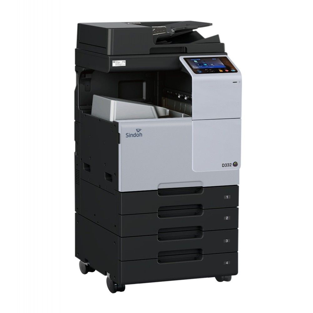МФУ Sindoh D332e (обязателен выбор опции OT111/D320PB2) (цветное лазерное, А3, 28 стр/мин, SSD 256 GB, RADF и стартовые картриджи в комплект не входят)