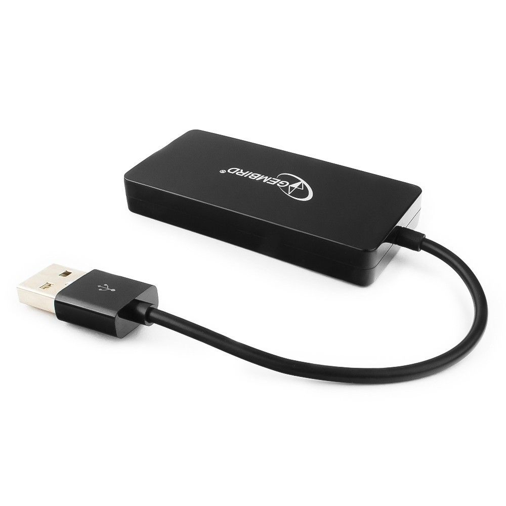 Кабель Gembird Концентратор USB 2.0 Gembird UHB-U2P4-03 4 порта, блистер (090261)