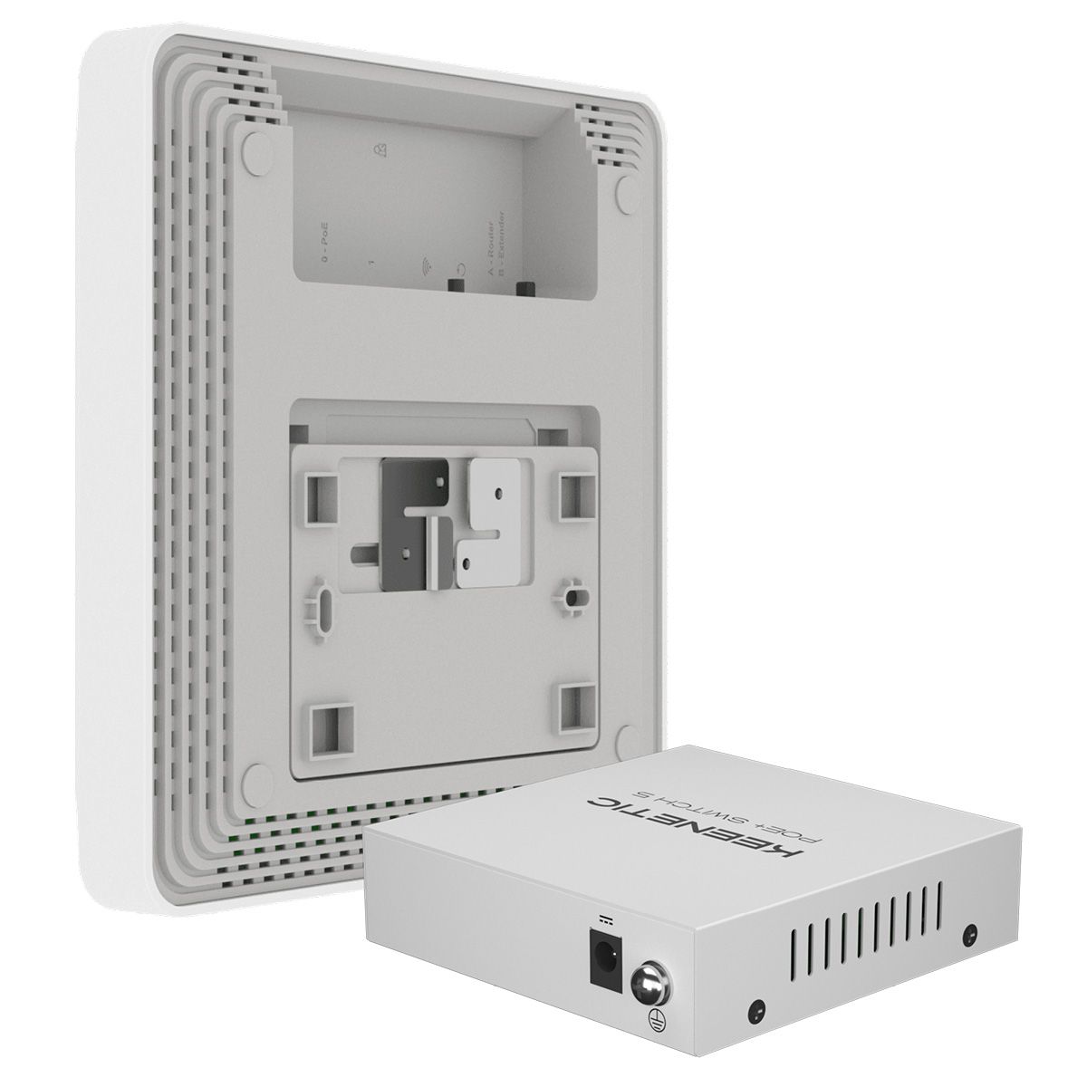 Комплект точка доступа + коммутатор Keenetic Orbiter Pro 4-Pack + PoE+ switch 5 bundle KN-KIT-012
