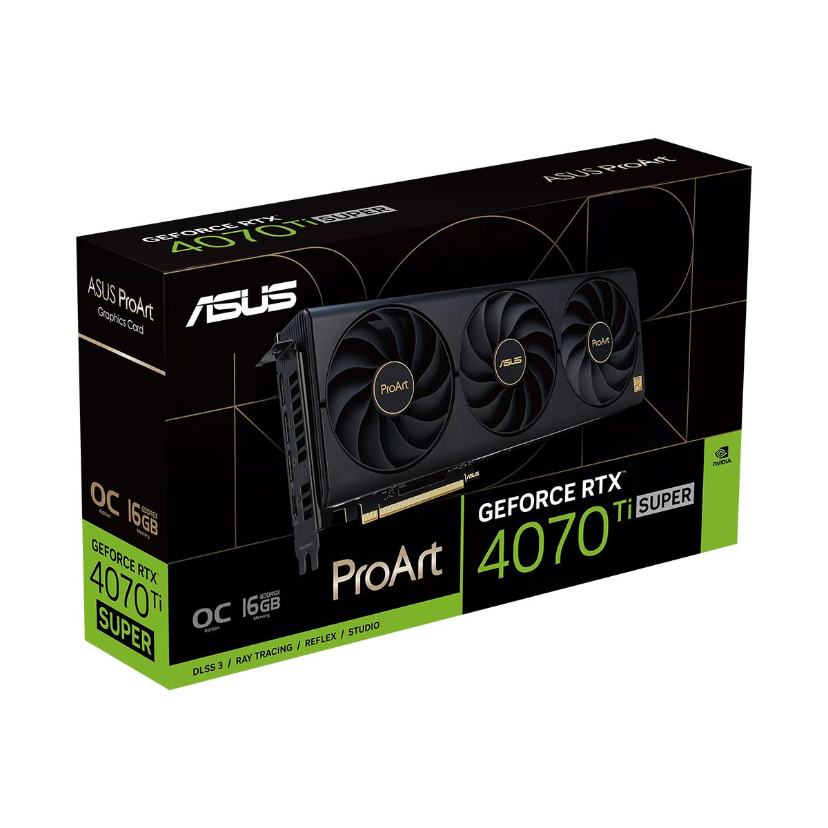 Видеокарта PROART-RTX4070TIS-O16G /RTX4070TIS ,HDMI*1,DP*3,16G,D6X
