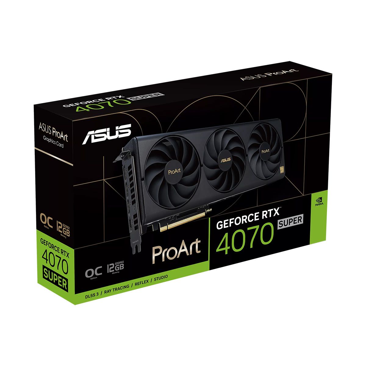 Видеокарта ASUS PROART-RTX4070S-O12G /RTX4070S,HDMI,DP*3,12G,D6X