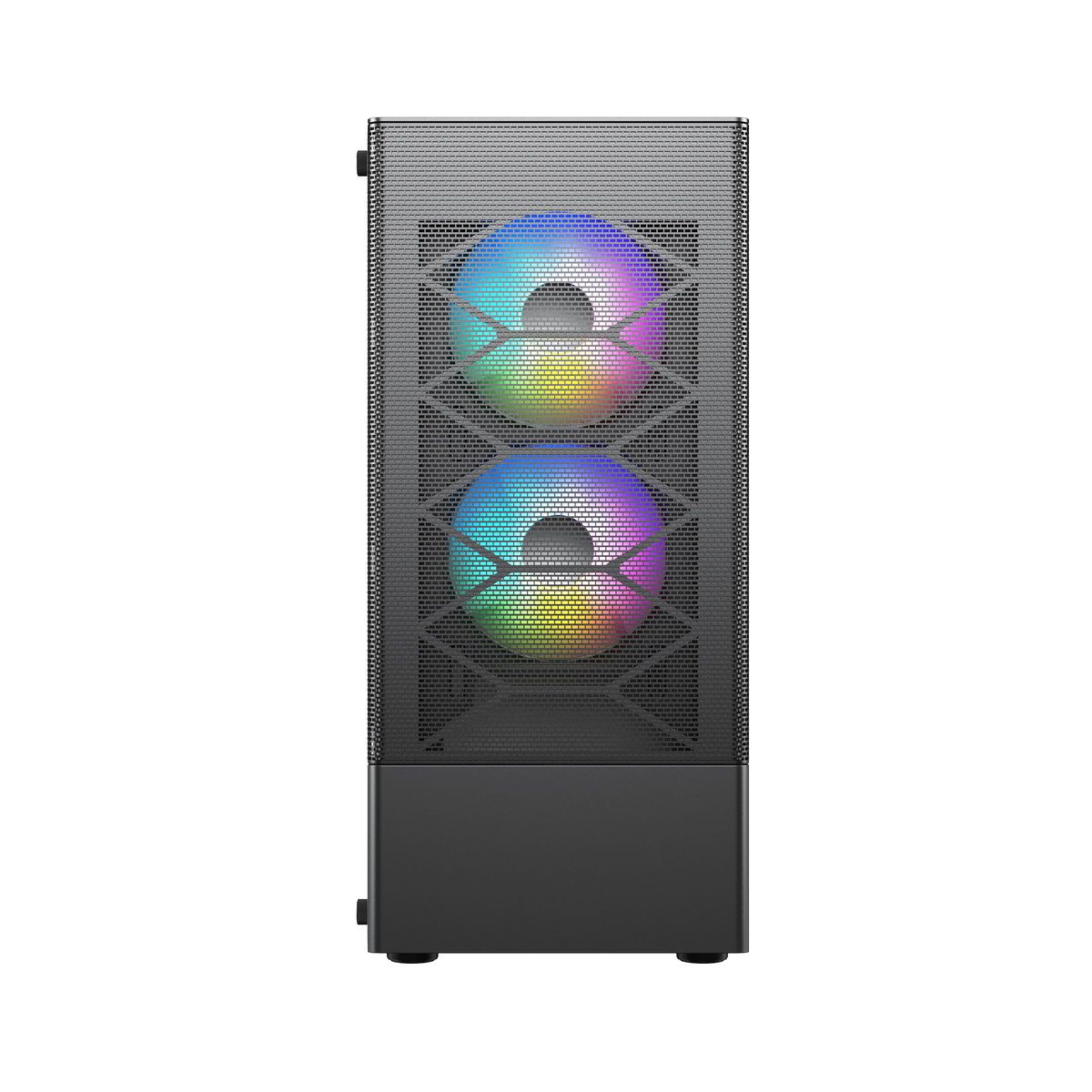 Корпус ACD Coffre 106 USB3.0*1+USB2.0*2+HD audio ,2*12cm F1 ARGB fans at front(Slave
fans) ,1*12cm F1 ARGB fan at rear (Master fan), TG