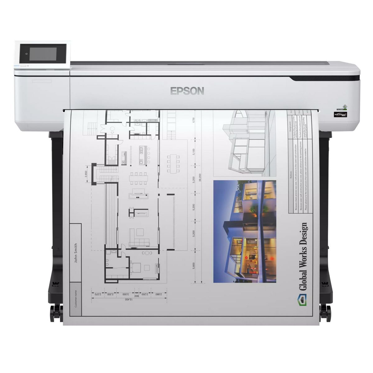 Плоттер струйный Epson SureColor SC-T5100 (A0; 36 (914 мм); 4-цветная струйная печать; 2400 x 1200; 31 сек А1; USB; LAN; Wifi)