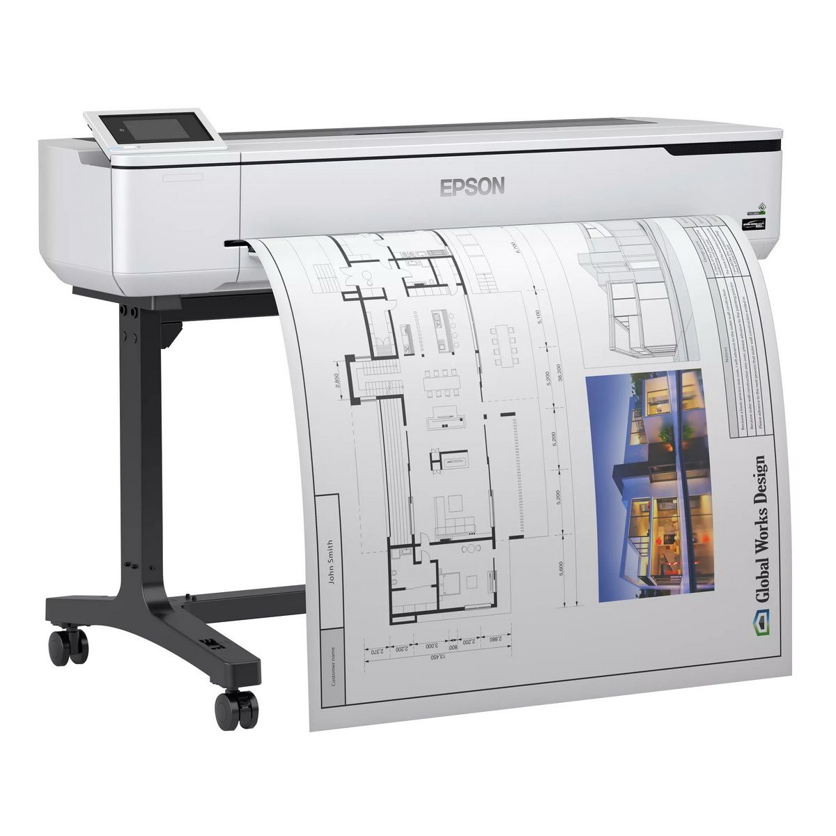 Плоттер струйный Epson SureColor SC-T5100 (A0; 36 (914 мм); 4-цветная струйная печать; 2400 x 1200; 31 сек А1; USB; LAN; Wifi)