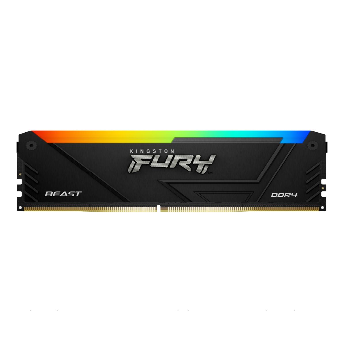 Комплект модулей памяти Kingston 32GB DDR4 3733MHz DIMM FURY Beast Black RGB XMP kit 2*16, CL19, 1.35V 288-pin 8Gbit Non-ECC