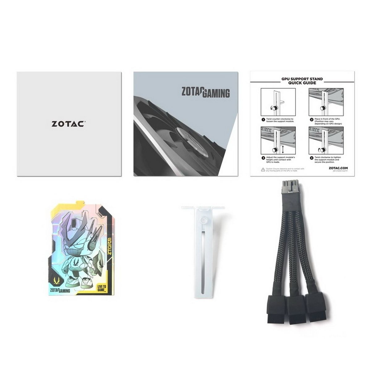 Видеокарта Zotac RTX4070Ti SUPER TRINITY OC WHITE ED 16GB GDDR6X 256bit 3xDP HDMI 3FAN Premium Pack