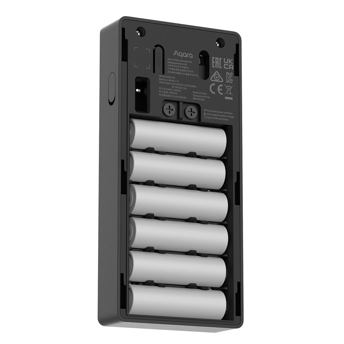 Видеодомофон Aqara Smart Video Doorbell G4, в составе комплекта модели SVD-KIT1 с повторителем Chime Repeater модели SVD-C04