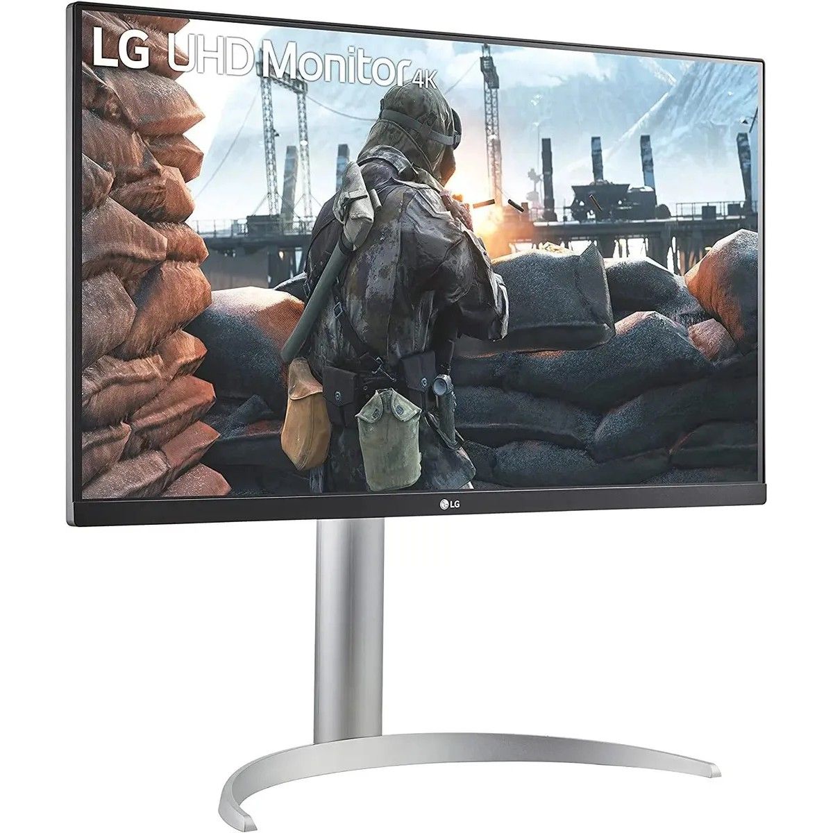 Монитор LG 27" 27UP650-W Black-Silver (IPS, LED, Wide, 3840x2160, 60Hz, 5ms, 178°/178°, 400 cd/m, 1000:1, +DP, +2хHDMI) (0327574)