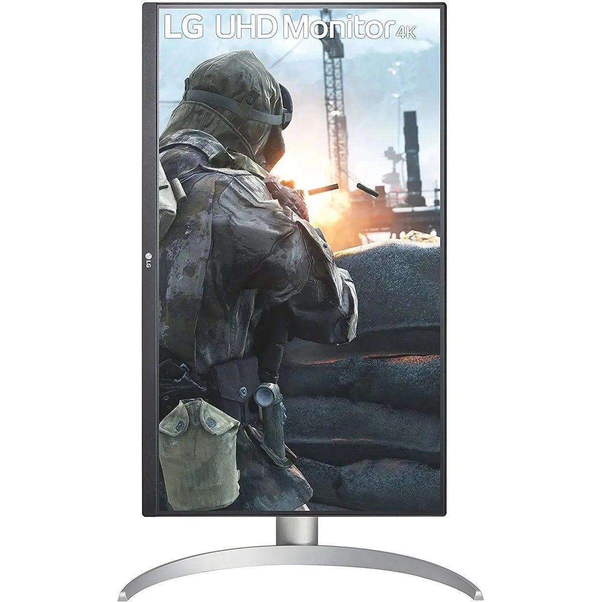 Монитор LG 27" 27UP650-W Black-Silver (IPS, LED, Wide, 3840x2160, 60Hz, 5ms, 178°/178°, 400 cd/m, 1000:1, +DP, +2хHDMI) (0327574)