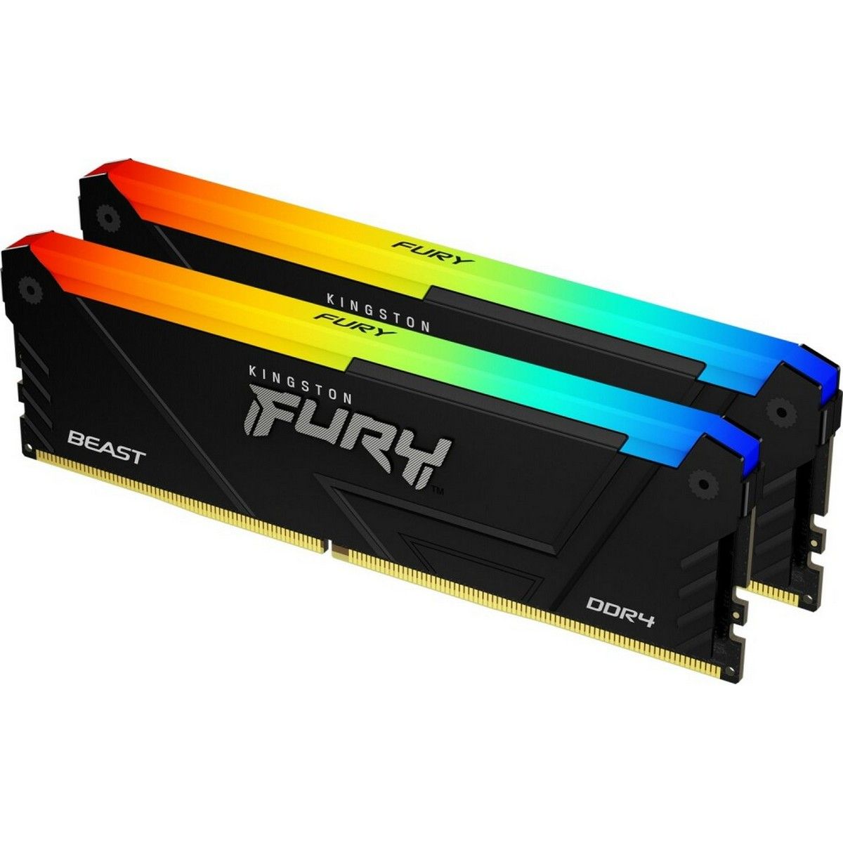 Комплект модулей памяти 64GB DDR4 2666MHz DIMM FURY Beast Black RGB PnP