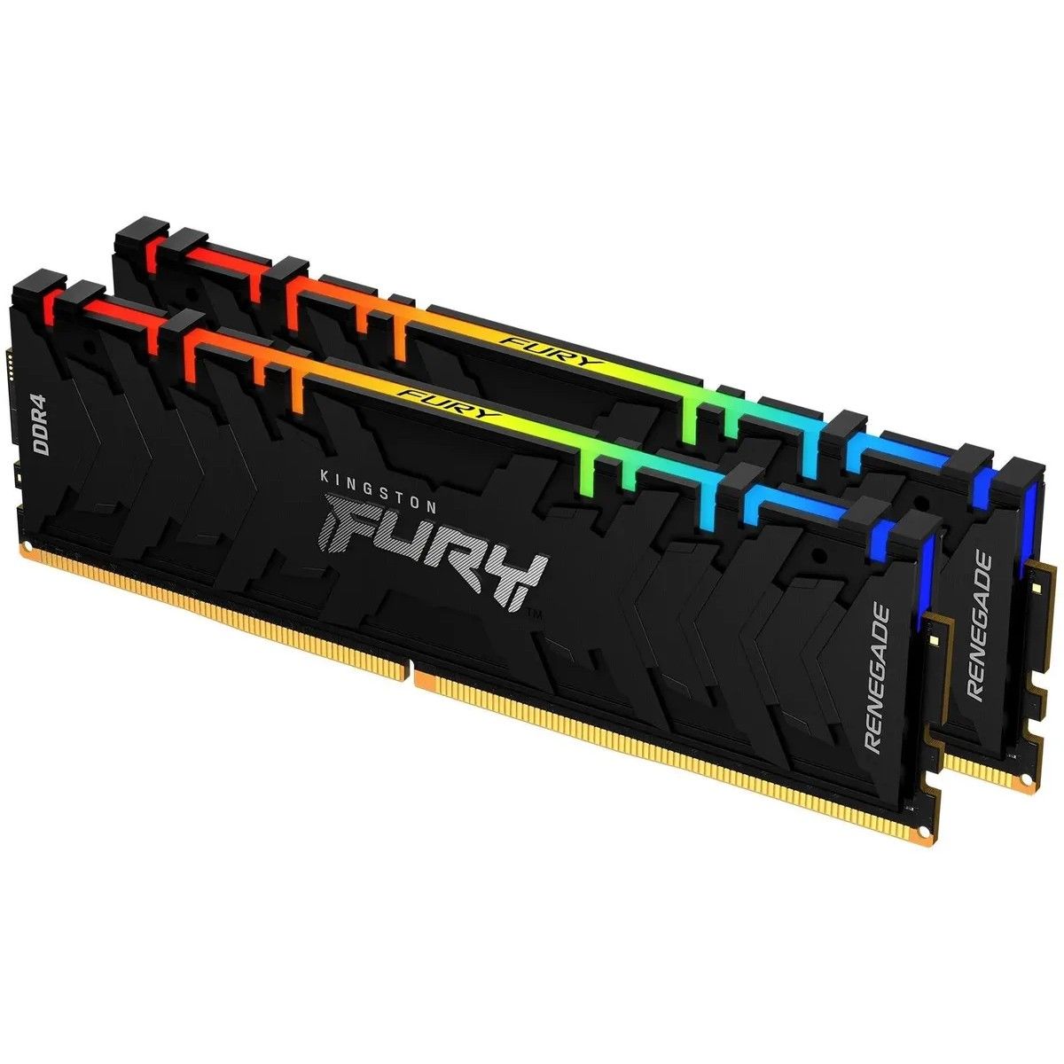 Комплект модулей памяти Kingston 16GB DDR4 4600 DIMM FURY Renegade Black RGB XMP kit 2*8gb, 1RX8 19-26-26 1.5V 288-pin 8Gbit