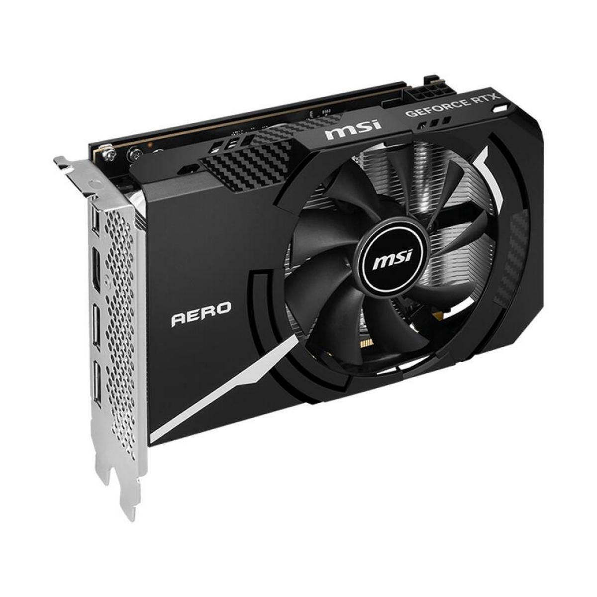 Видеокарта MSI RTX4060 AERO ITX OC 8GB GDDR6 128bit 3xDP HDMI 1FAN RTL