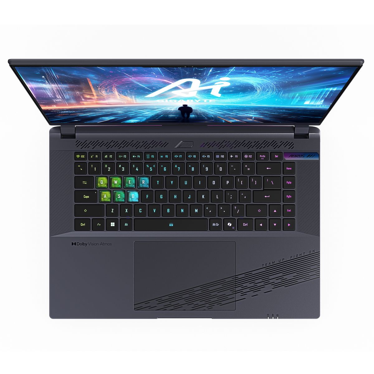Ноутбук AORUS 16X ASG Intel Core i9-14900HX 32Gb/SSD1Tb/RTX 4070 8Gb/16"/IPS/QHD+/165Hz/NoOS/Grey (ASG-63KZC64SD)