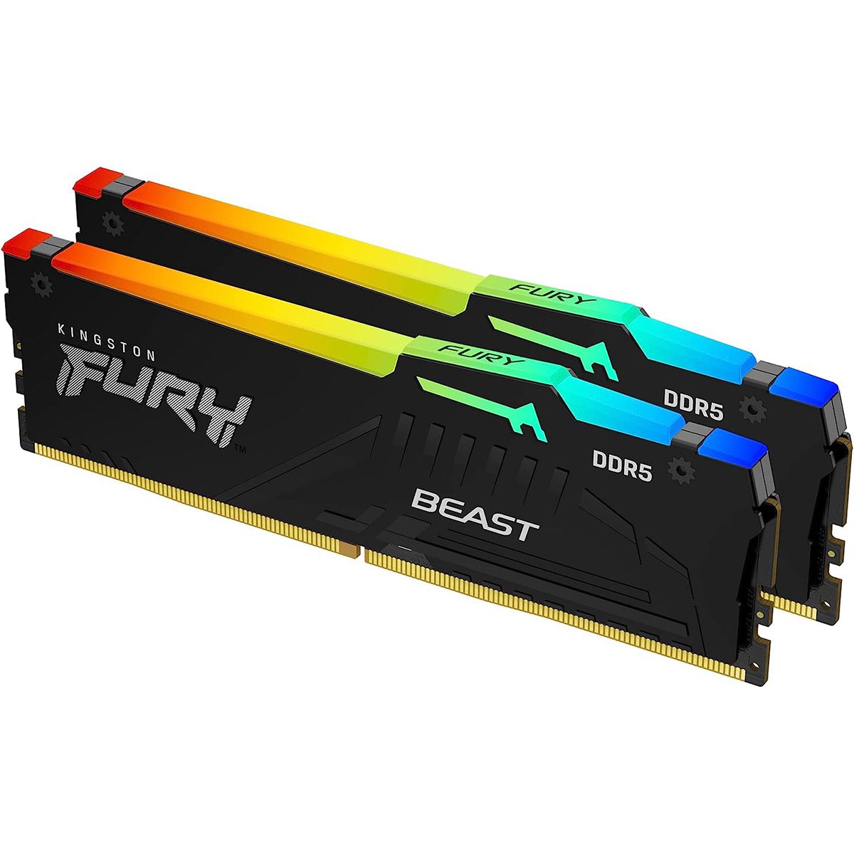 KF556C36BBEAK2-64 - Модуль памяти Kingston 64GB DDR5 5600 FURY Beast Black  RGB EXPO Non-ECC Unbuffered DIMM (Kit 2*32gb) 2RX8 36-38-38 1.25V 288-pin  16Gbit