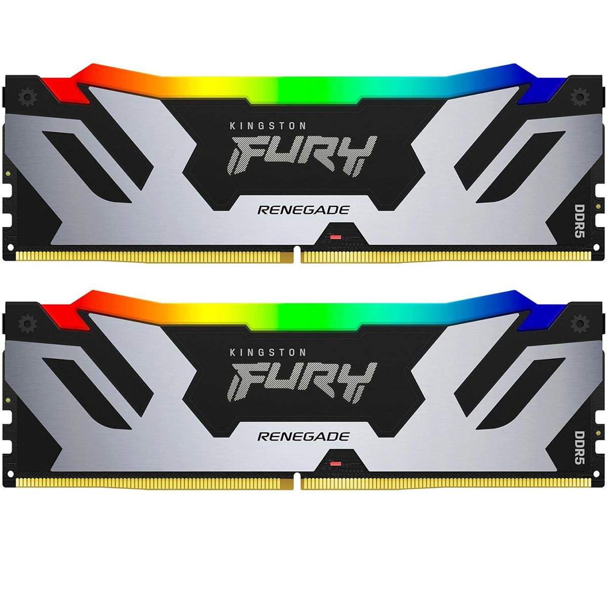 Комплект модулей памяти Kingston 32GB DDR5 7200 FURY Renegade Silver RGB Non-ECC Unbuffered DIMM (Kit 2*16gb) 1RX8 38-44-44 1.45V 288-pin 16Gbit