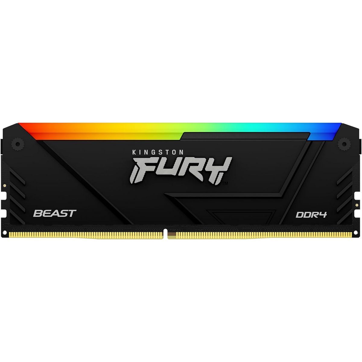 Комплект модулей памяти Kingston 128GB DDR4 3200 DIMM FURY Beast Black RGB Gaming Memory Non-ECC, CL16, 1.35V, XMP, Heat Shield, Kit (4x32GB), RTL