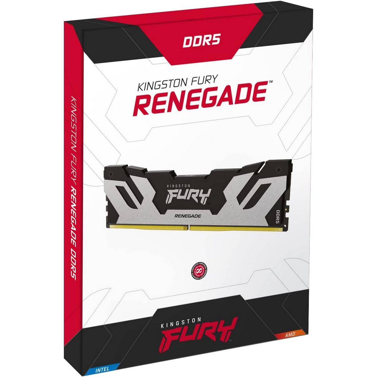 Комплект модулей памяти Kingston 32GB DDR5 8000 FURY Renegade Silver/Black XMP Non-ECC Unbuffered DIMM (Kit 2*16gb) 1RX8 38-48-48 1.45V 288-pin 16Gbit