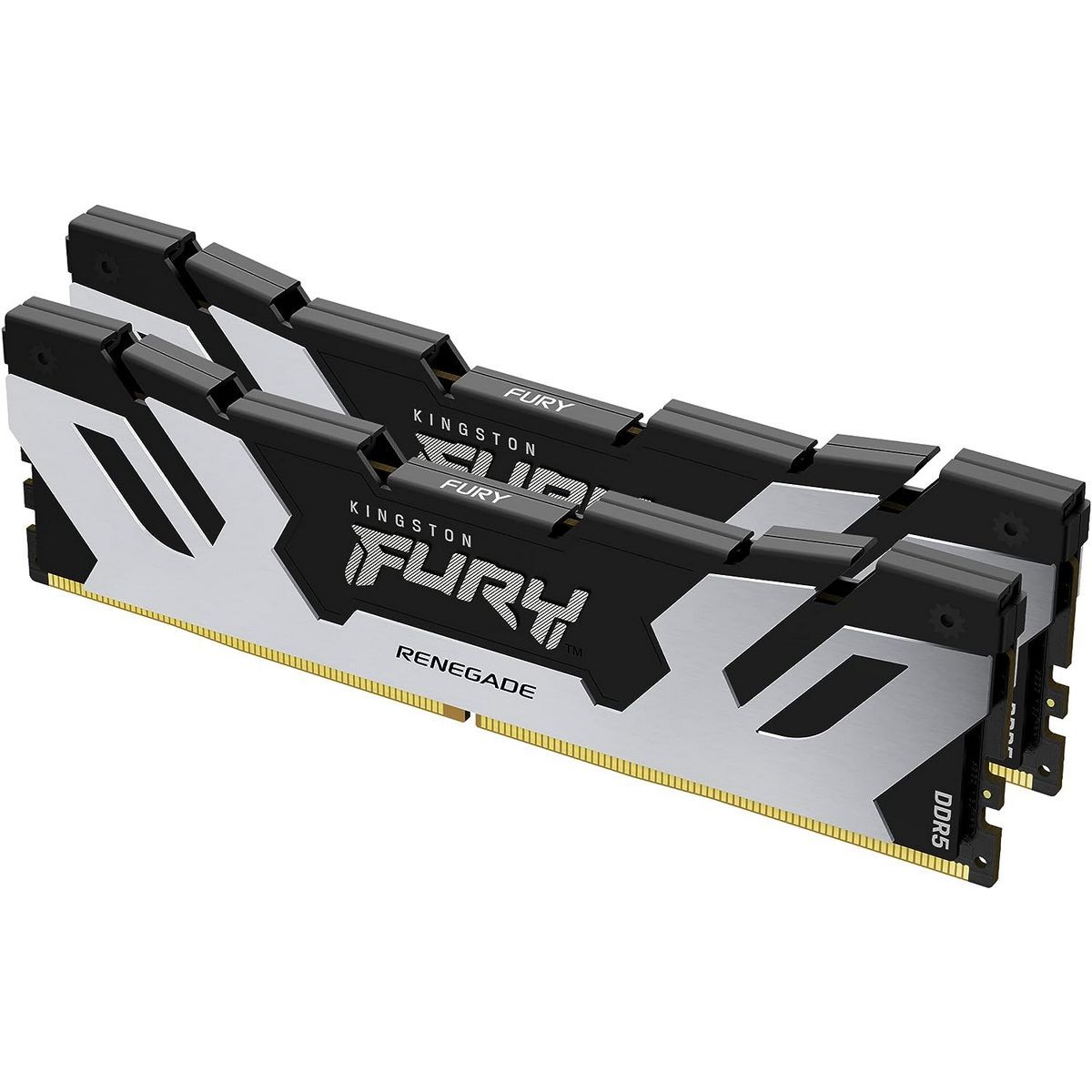 Комплект модулей памяти Kingston 32GB DDR5 8000 FURY Renegade Silver/Black XMP Non-ECC Unbuffered DIMM (Kit 2*16gb) 1RX8 38-48-48 1.45V 288-pin 16Gbit