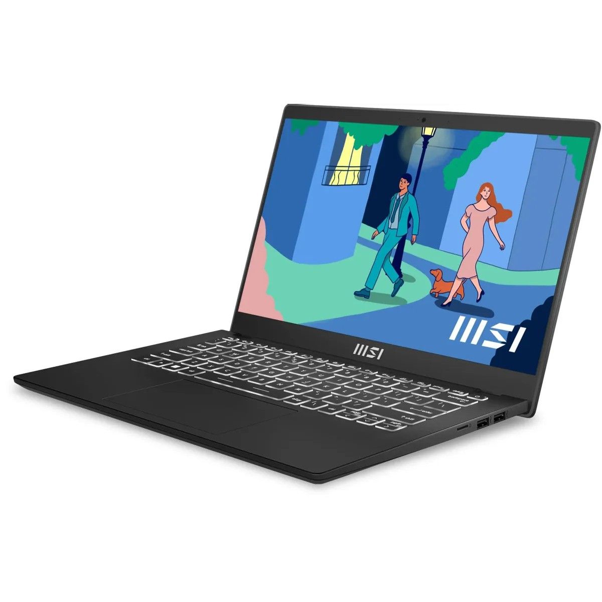 Ноутбук MSI Modern 14 C7M-048US Ryzen 7 7730U/16Gb/SSD512Gb/14"/IPS/FHD/W11HML/black (9S7-14JK12-048)