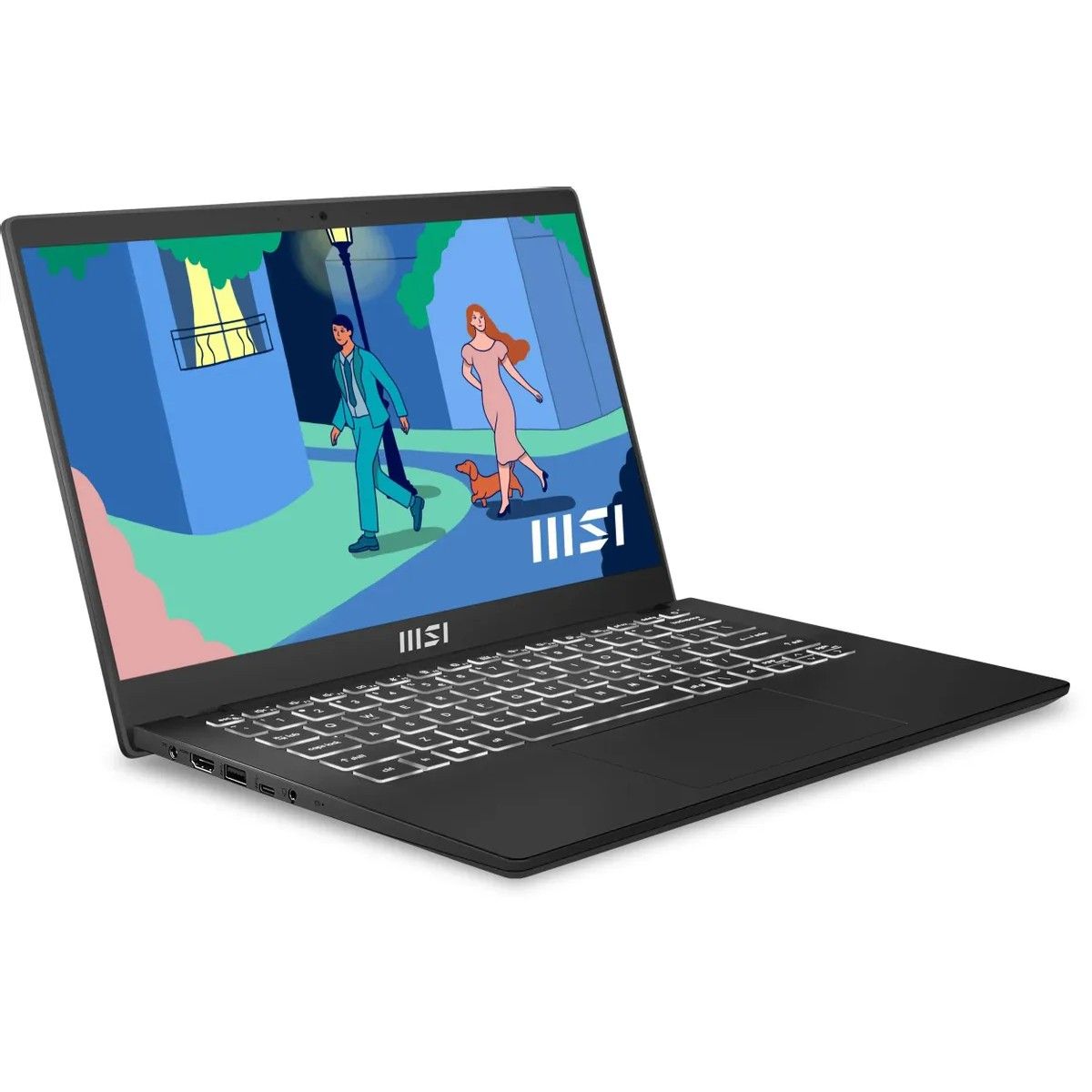 Ноутбук MSI Modern 14 C7M-048US Ryzen 7 7730U/16Gb/SSD512Gb/14"/IPS/FHD/W11HML/black (9S7-14JK12-048)