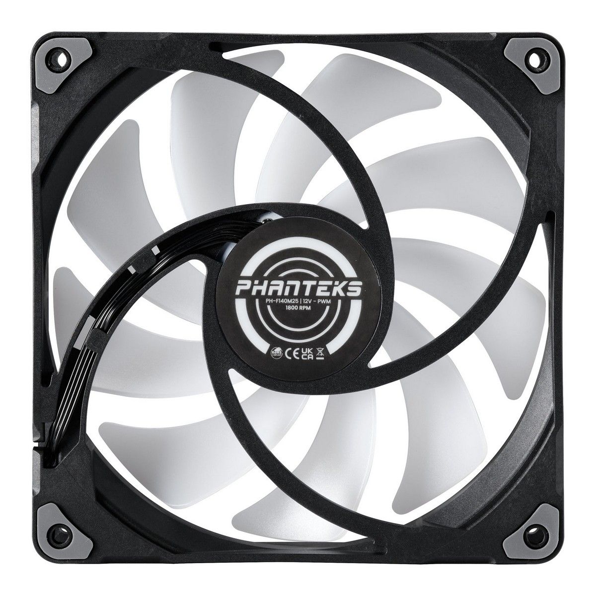 Вентилятор PHANTEKS M25 DRGB Black 140x140x25мм (PWM, 60шт./кор, 500-1800 об/мин, 36.57dBa)