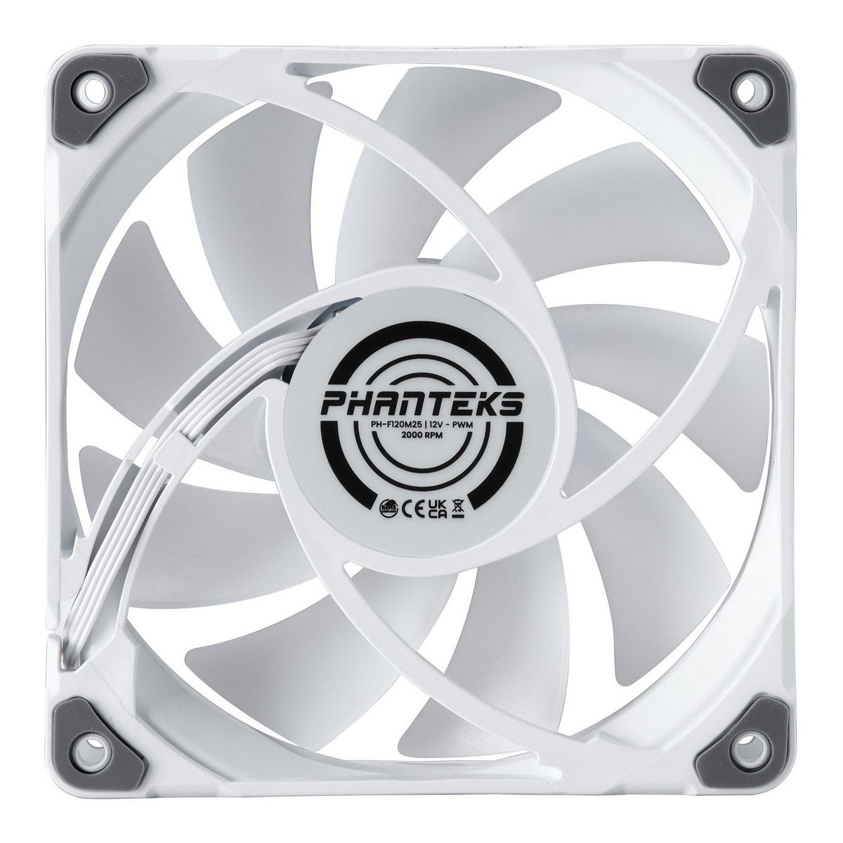 Вентилятор PHANTEKS M25 DRGB White 120x120x25мм (PWM, 20шт./кор, 500-2000 об/мин, 35.7dBa)