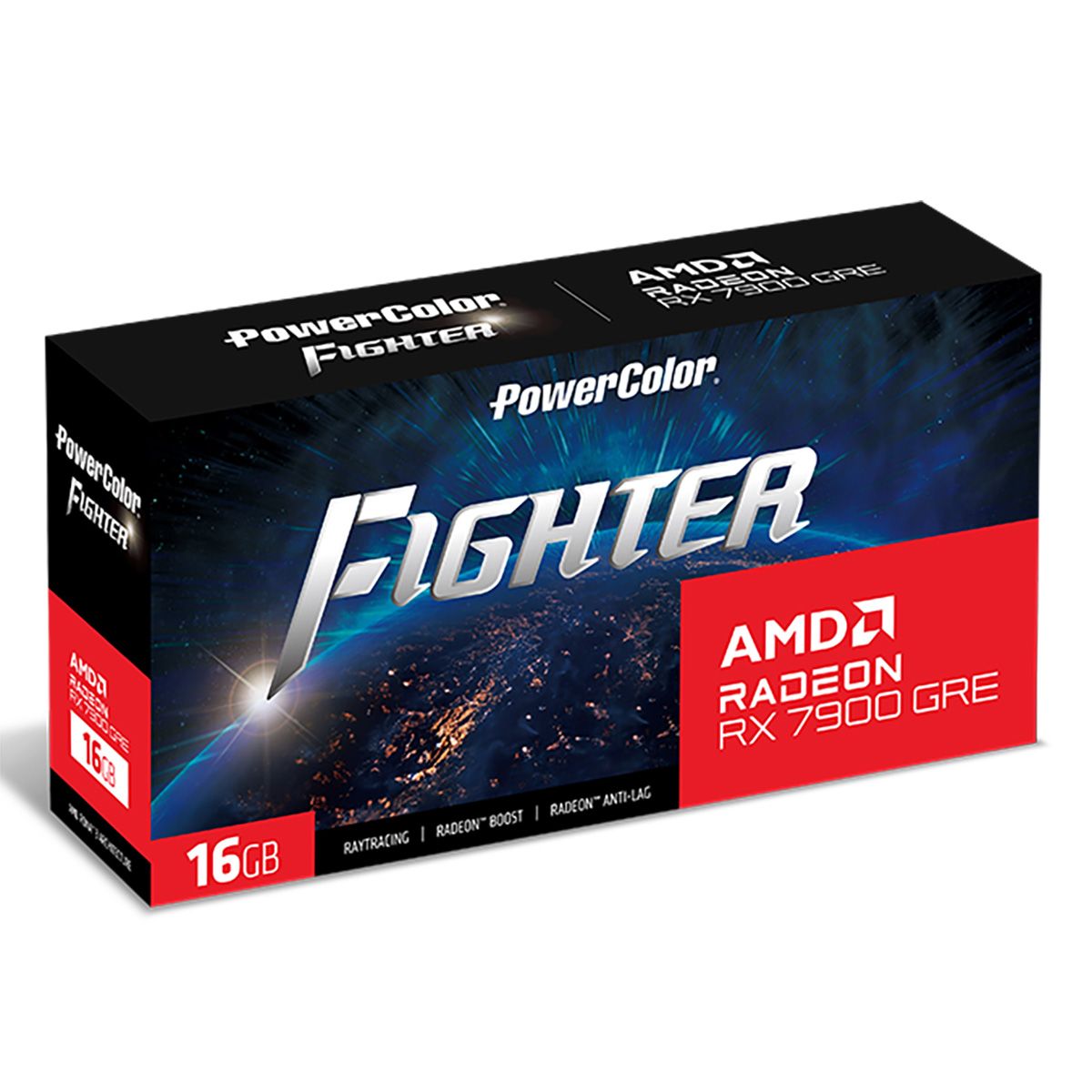 Видеокарта PowerColor RX7900GRE Fighter 16GB GDDR6 256bit 3xDP HDMI 3FAN RTL