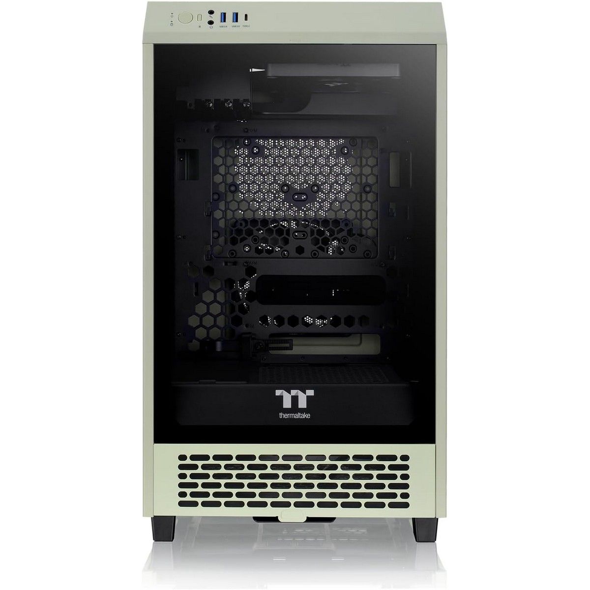 Корпус Thermaltake The Tower 200 Matcha Green /Matcha Green/Win/SPCC/Tempered Glass*1/CT140 Fan*2/Color Box