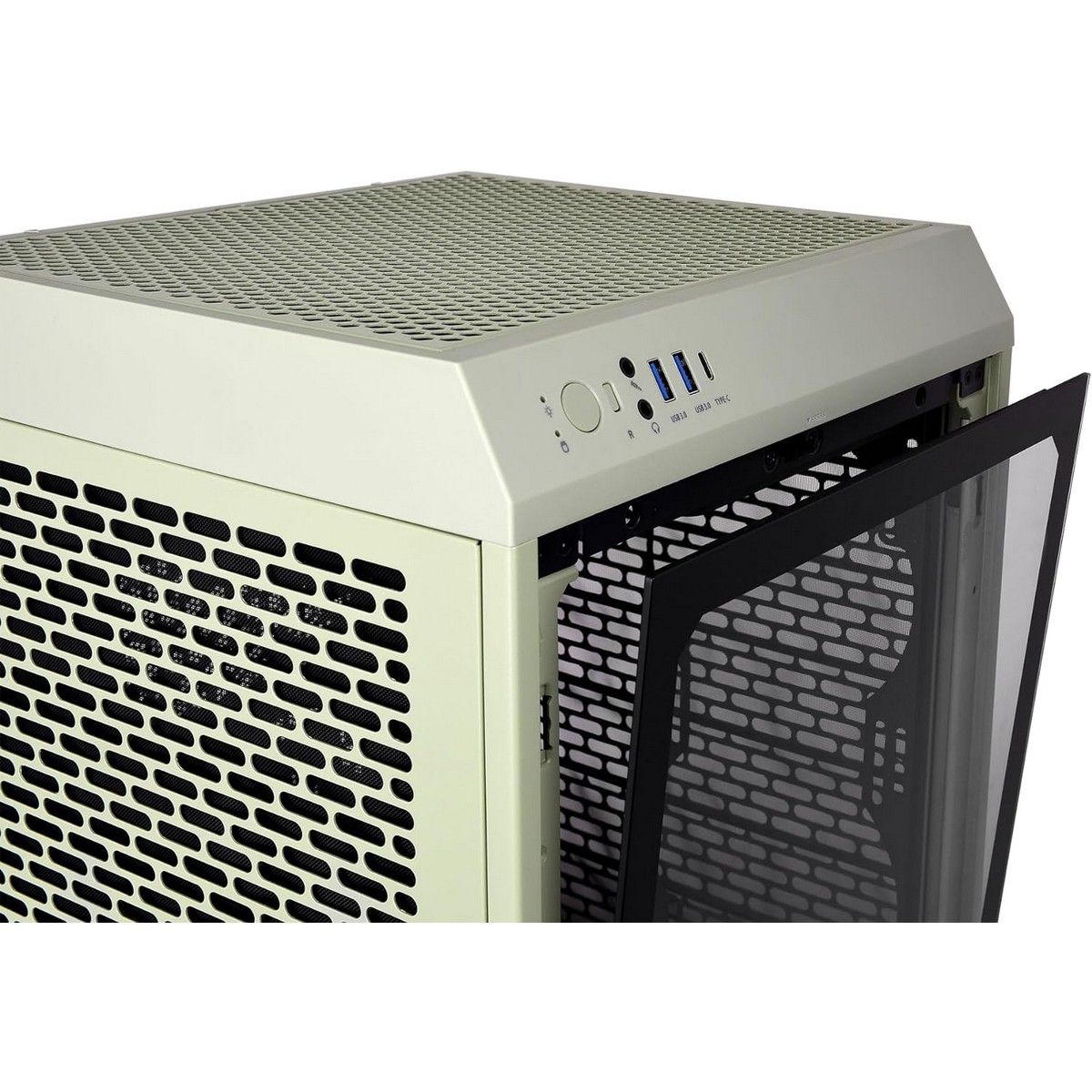 Корпус Thermaltake The Tower 200 Matcha Green /Matcha Green/Win/SPCC/Tempered Glass*1/CT140 Fan*2/Color Box