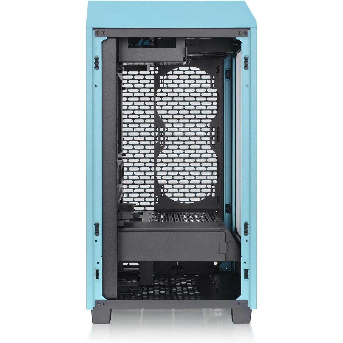 Корпус Thermaltake The Tower 200 Turquoise /Turquoise/Win/SPCC/Tempered Glass*1/CT140 Fan*2/Color Box