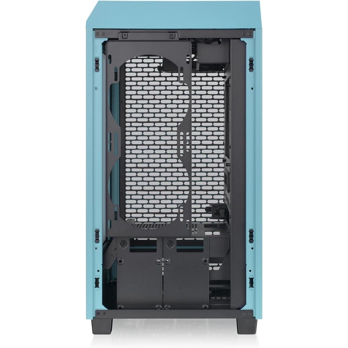 Корпус Thermaltake The Tower 200 Turquoise /Turquoise/Win/SPCC/Tempered Glass*1/CT140 Fan*2/Color Box