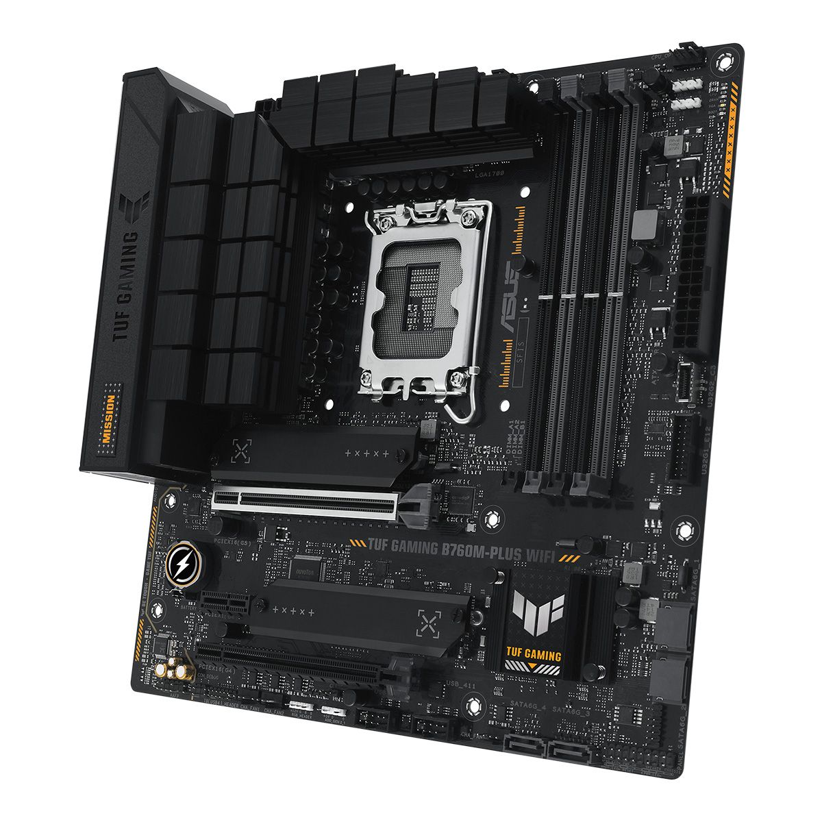 Материнская плата ASUS TUF GAMING B760M-PLUS
WIFI /LGA1700,B760,USB3.2GEN2X2,WIFI 6,MB (90MB1ET0-M1EAY0)