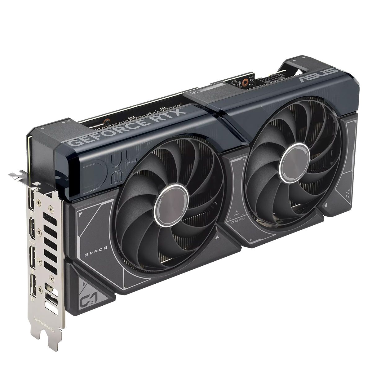 Видеокарта DUAL-RTX4070TIS-O16G (90YV0KF3-M0NA00) /RTX4070TIS ,HDMI*1,DP*3,16G,D6X