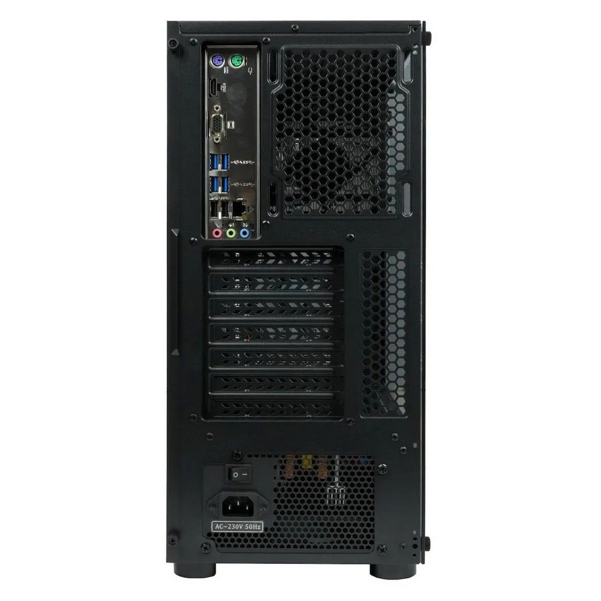 Корпус Eurocase B02RGB ATX черный, без БП, RGB, закаленное стекло, USB3.0