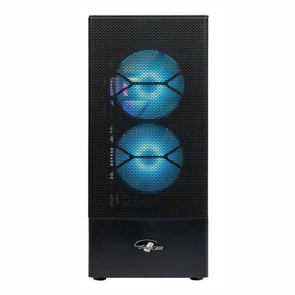 Корпус Eurocase B02RGB ATX черный, без БП, RGB, закаленное стекло, USB3.0