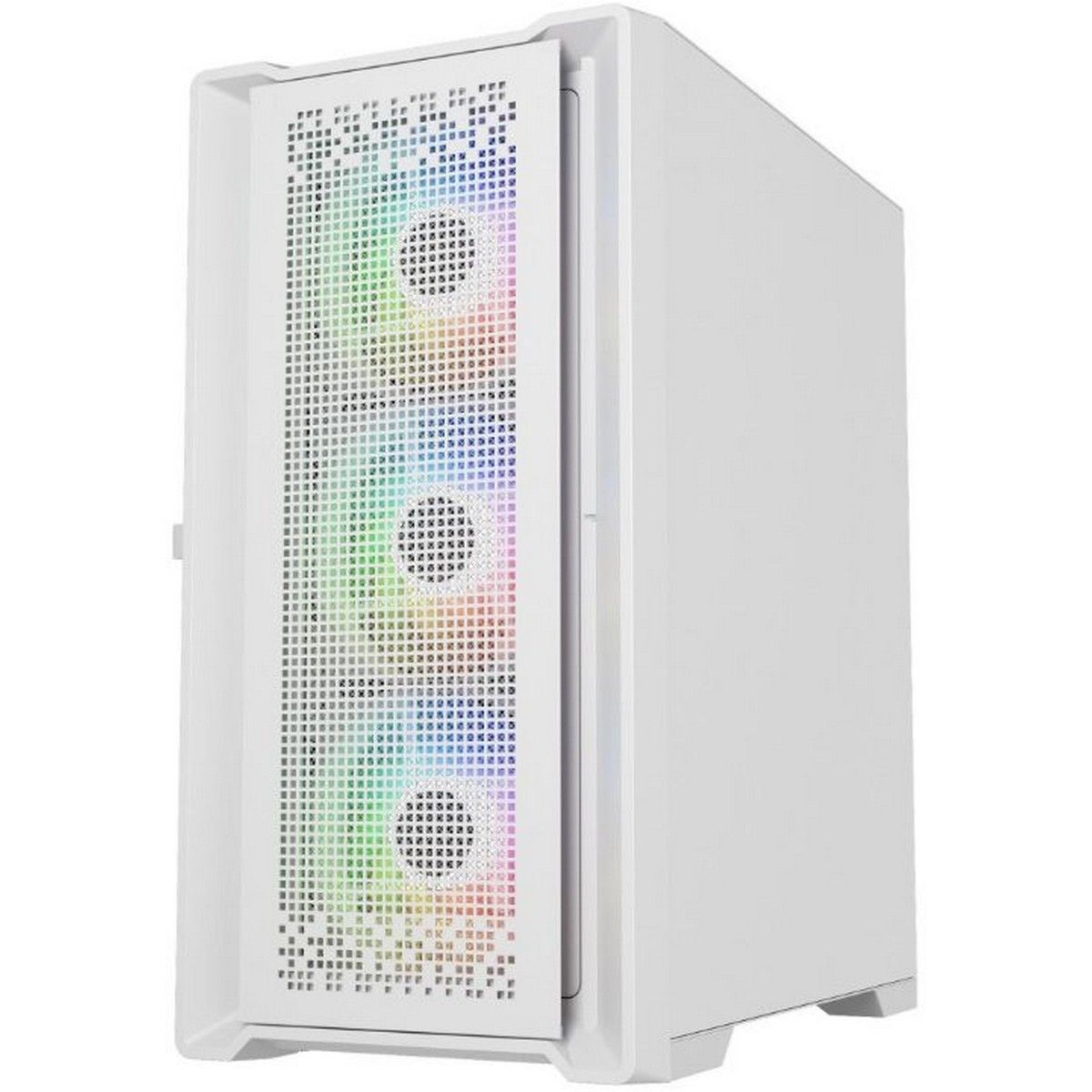 Корпус Powercase ByteFlow Micro White, Tempered Glass, 4х 120mm ARGB fans, ARGB HUB, белый, mATX (CAMBFW-A4)