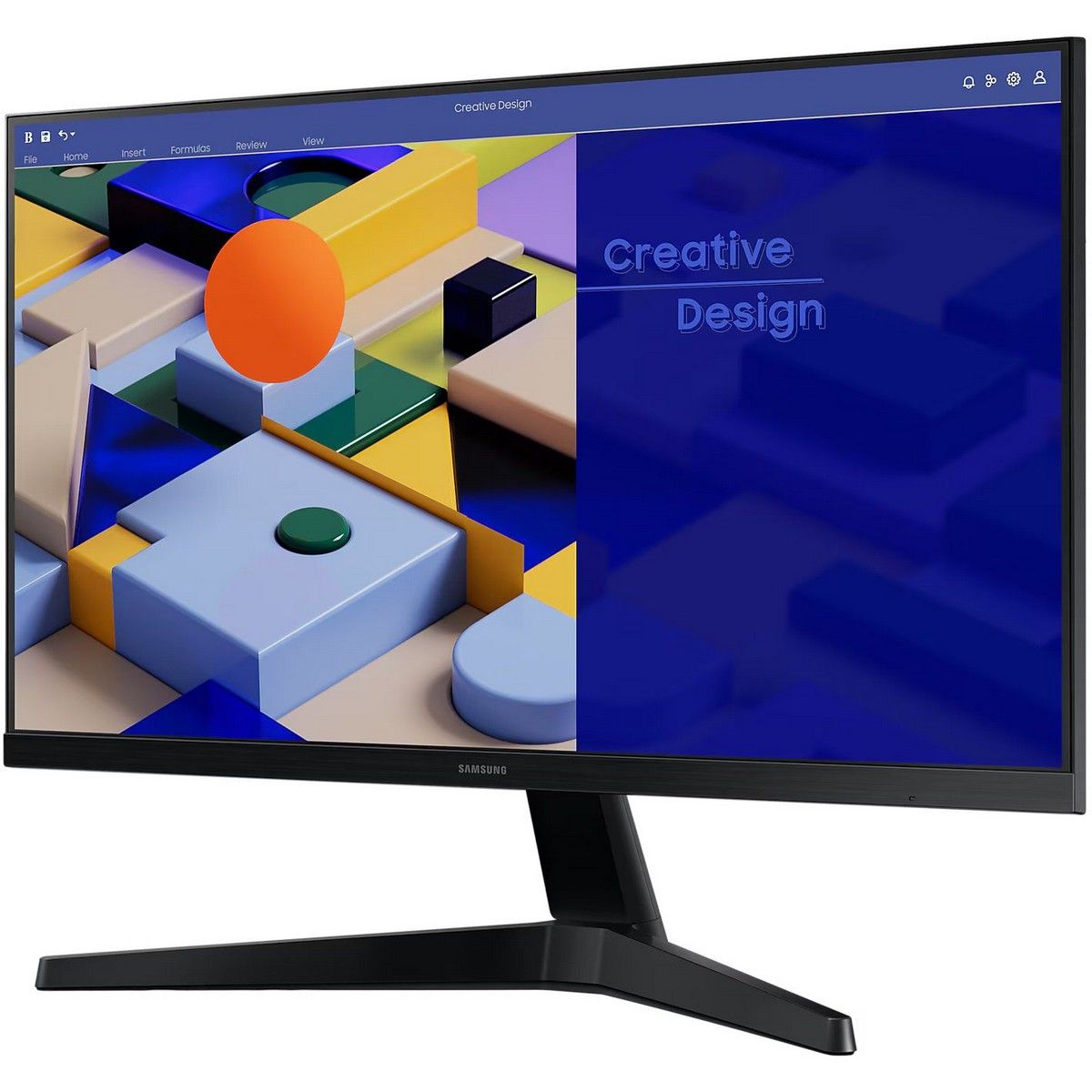 Монитор 27" SAMSUNG S27C312EAI (Essential S3 S31C) Black (IPS, 1920x1080, D-Sub+HDMI, 5 ms, 178°/178°, 250 cd/m, 1000:1, 75Hz)